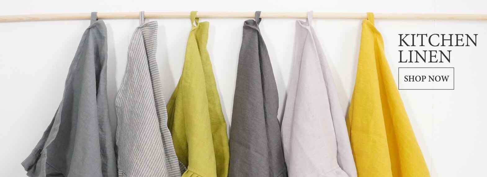 Linen kitchen banner